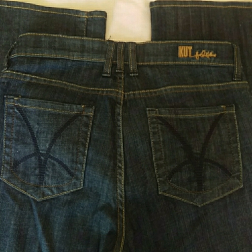 Kut from the kloth boot cut dark denim jeans - Picture 3 of 7